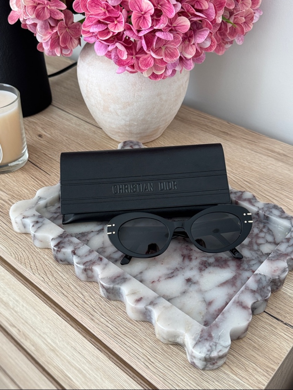 Christian Dior Oval Cat Eye Sunglasses